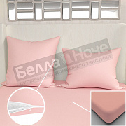 Люксония Наволочки трикотаж 70*70 (2 шт) Розовый