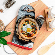 Бояртекс Рукавица двунитка 26*18 стеганная Время пиццы МАРКИРОВКА