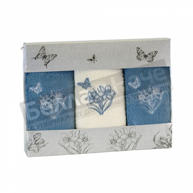 Диности 2 пр. К-т полотенец м/ф 2-40*70 РРМФ- 3 Нарцисс