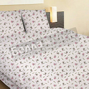 Реноме Простыня бязь Премиум 1,5сп 50397-1 Розовый сад мелкий