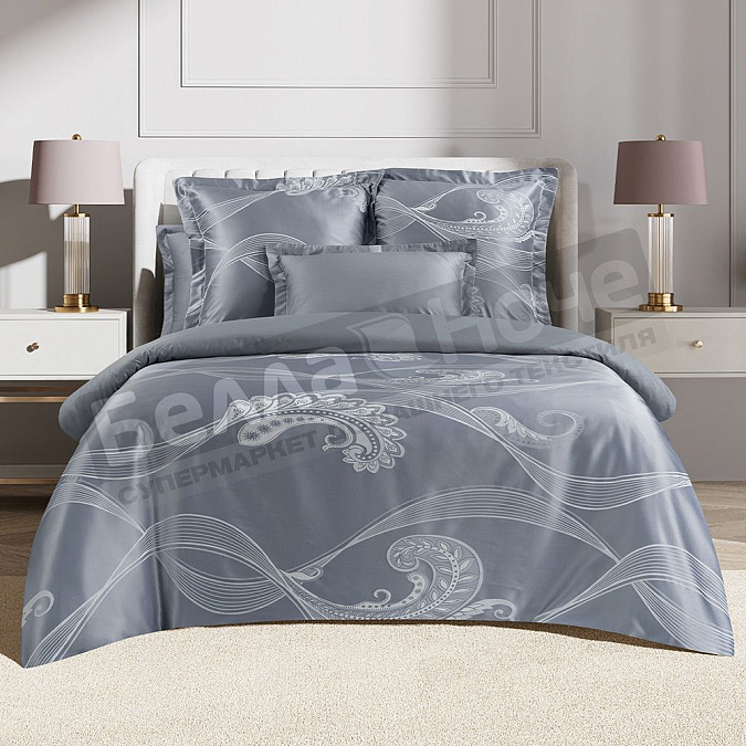 Детальная картинка товара «кпб эстетика сатин- жакк 1,5 сп. таормина книжка»