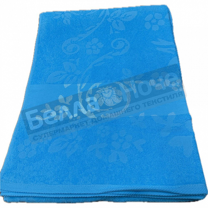 Детальная картинка товара «ввт простынь махр. гл/кр 150*212 цв.611 светло- бирюзовый 350гр (617)»