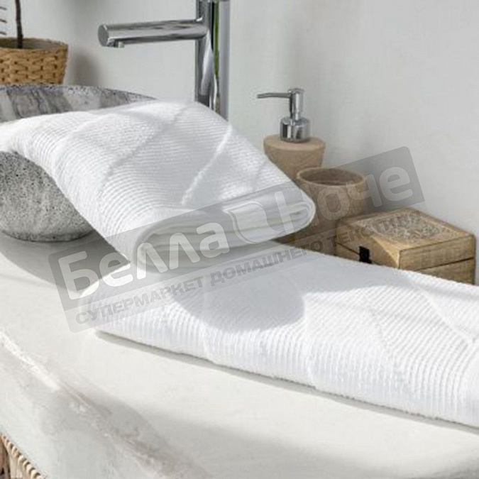 Детальная картинка товара «веросса полотенце махр. гл/кр wave texture 70*140 белый»