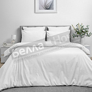 КПБ ВН Страйп-дизайн поплин 1,5сп. 8709/ 2 Warm white нав.2-70*70