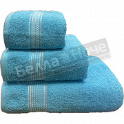 ВВТ 3 пр. К-т полотенец цв.611 Светло- бирюзовый 375гр (100)