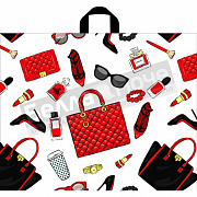 Пакет ПЭ с петлевой ручкой 70*55+6 Тико ПНД Космо шоппинг