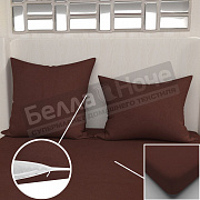 Люксония Наволочки трикотаж 70*70 (2 шт) Шоколад
