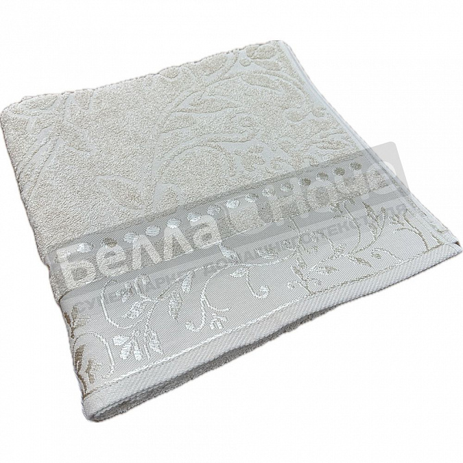 Детальная картинка товара «ввт полотенце махр. жак. 70*130 цв.104 бежевый 375гр (860)»