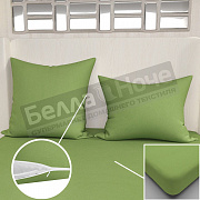 Люксония Наволочки трикотаж 70*70 (2 шт) Фисташковый