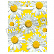 Пакет ПЭ с вырубной ручкой 34*45+3 Тико ПНД Солнечные ромашки