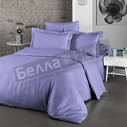 Люксония Пододеяльник страйп- сатин 2,0сп. Черничный