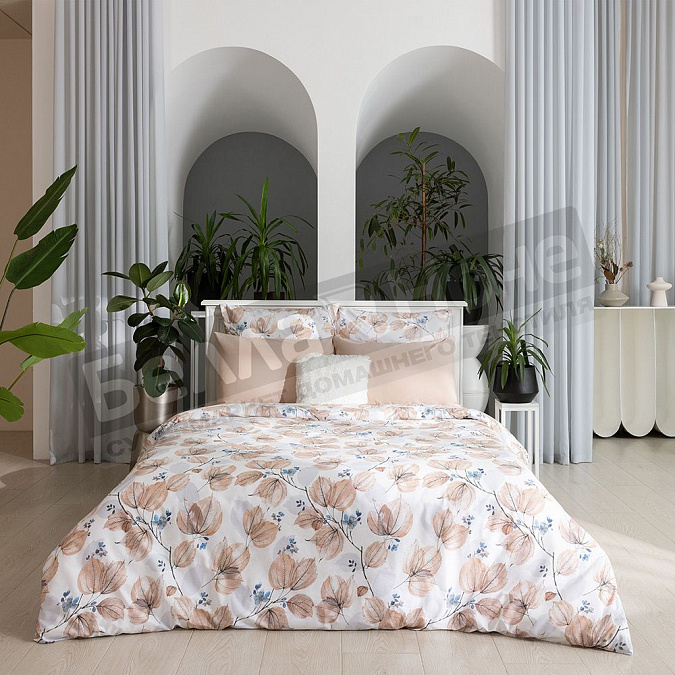 Детальная картинка товара «кпб вн перкаль евро 30161/2+70228 elegant autumn нав.2-70*70»