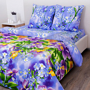 КПБ Delight бязь 1,5 сп.  3925/1 Фиалки