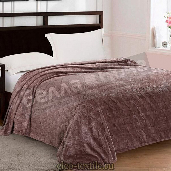 Детальная картинка товара «клео плед велсофт 180*200 magnolia 180/005-mag»
