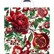 Пакет ПЭ с петлевой ручкой 45*45+3 Артпласт Цветок Граната