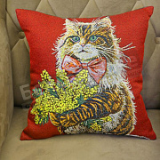 Гобелен Плюс наволочка 38*38 Мурлыка