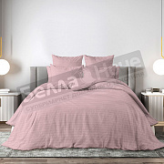 КПБ ВН Страйп-дизайн поплин Дуэт 8709/ 5 Silver Rose нав.2-70*70