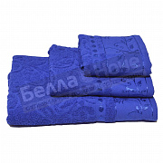 ВВТ 3 пр. К-т полотенец жакк.цв.619 Синий 860 