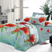 КПБ Люксония поплин Евро Яркие маки 