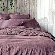 КПБ  Koenigson теплый лён с натяжной простыней 2,0 сп. 160*200*30 диз.17-1610 Hallon