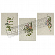 Беларусь 3 пр. Ком-т полотенец лён- хл 3-46*60 рис. 32 цв.1 Целебные травы