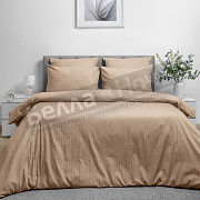 КПБ ВН Страйп-дизайн поплин Дуэт 8709/11 Coffee cream нав.2-70*70