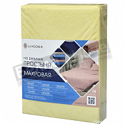 Люксония Простынь махра 140*200/20 Жёлтый