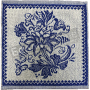 Авангард Салфетка махр. пестр. 33*33 С79-ЮА рис.3021 Русские узоры-3