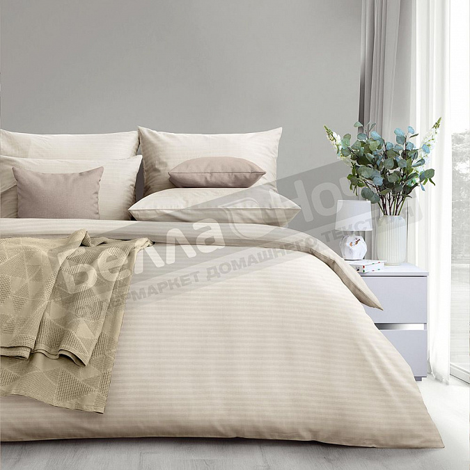 Детальная картинка товара «кпб веросса страйп 1,5 сп. 70243 antique white»