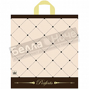 Пакет ПЭ с петлевой ручкой 42*46+4 Тико Перфекто Шик Бежевый