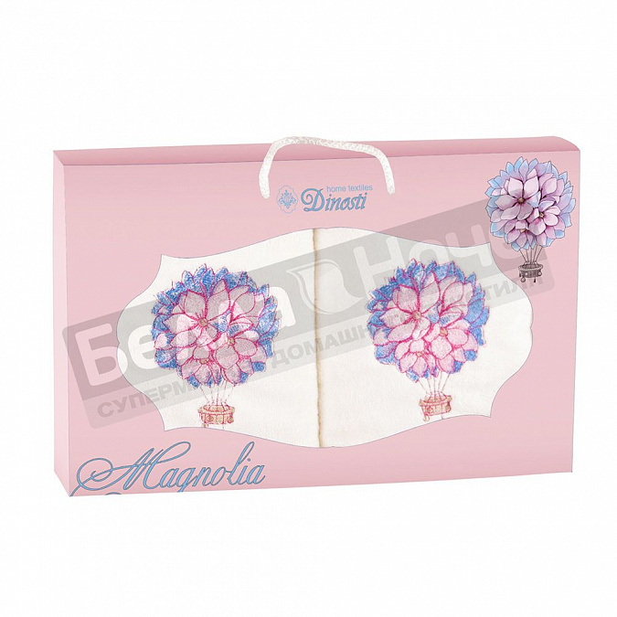 Детальная картинка товара «диности 2 пр. к-т полотенец м/ф 2-40*70 ррмф-16 розовая магнолия»