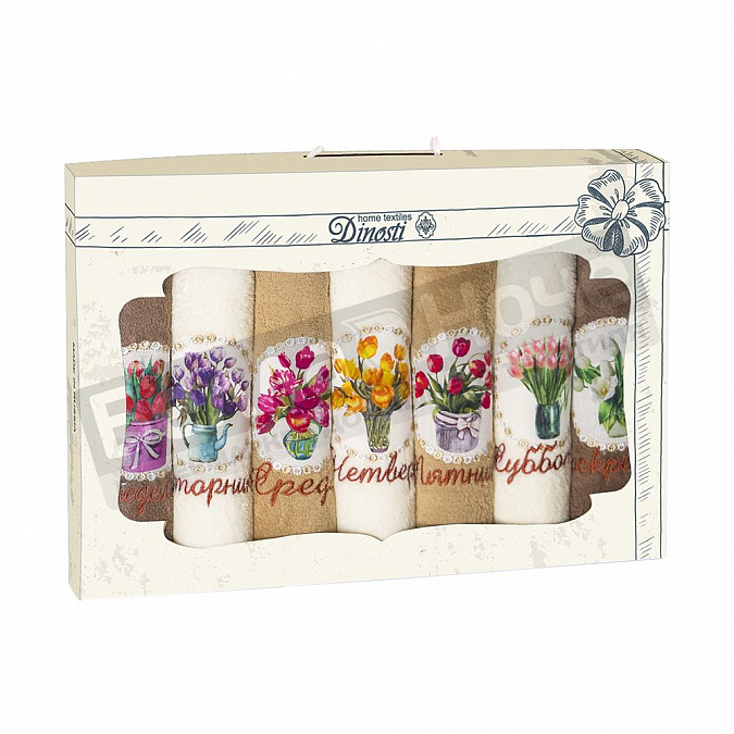 Детальная картинка товара «диности 7 пр. кухон. м/ф неделька 7- 33*60 нмф-808 ассорти»