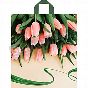 Пакет ПЭ с петлевой ручкой 60*50+11 Тико Райские тюльпаны