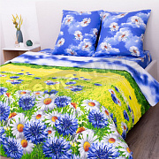 КПБ Delight бязь 1,5 сп.  4268/1 Васильковое поле