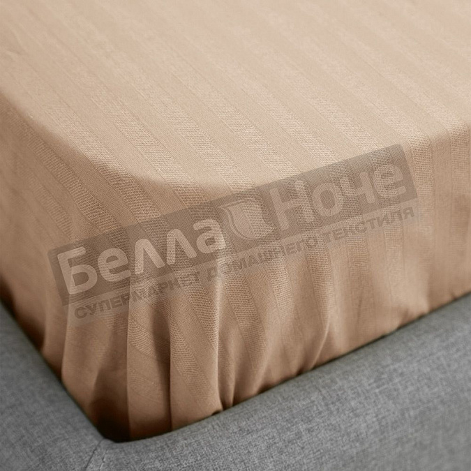 КПБ ВН Страйп-дизайн поплин Дуэт 8709/11 Coffee cream нав.2-70*70