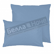 Люксония К-т наволочек сатин гл/кр 2-70*70 Голубой