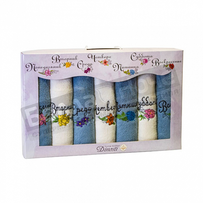 Детальная картинка товара «диности 7 пр. кухон. м/ф неделька 7- 33*60 нмф-806 мраморные цветы»